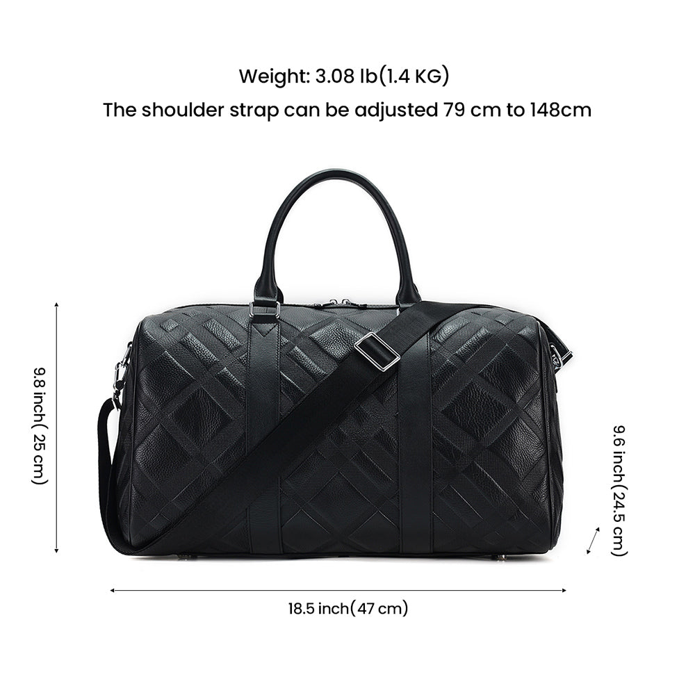 Additional product view of The Grain Pebbled Black Weekender