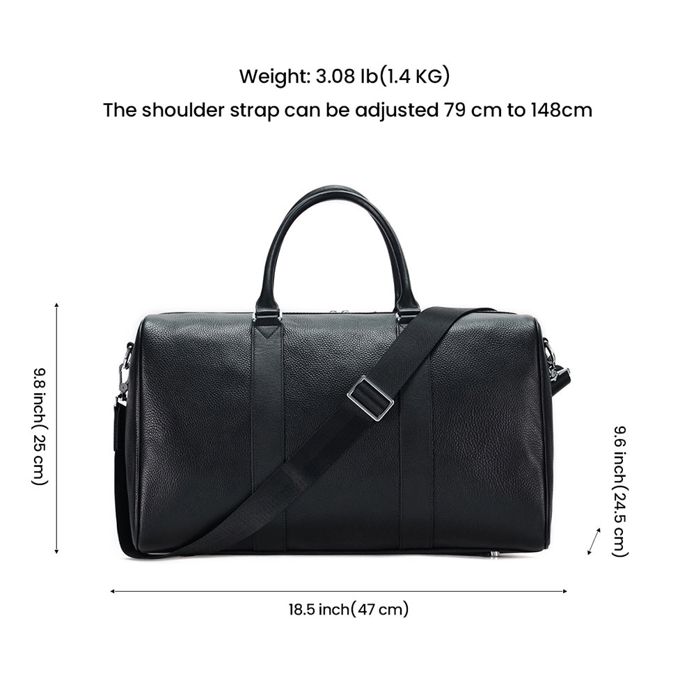 Additional product view of The Grain Pebbled Black Weekender