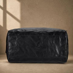The Metro Black Leather Shoulder Bag