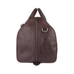 Angled view showing the handles, shoulder strap and curved sides