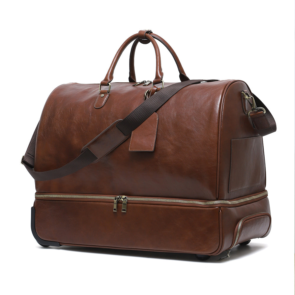 Additional product view of The Journey Rolling Leather Duffle