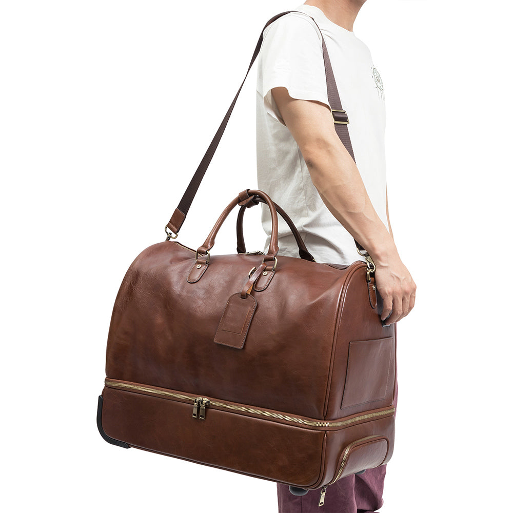 Additional product view of The Journey Rolling Leather Duffle