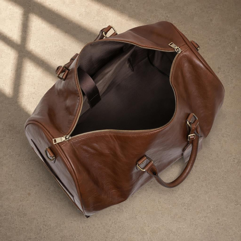 The Voyager Brown Rolling Duffle Bag