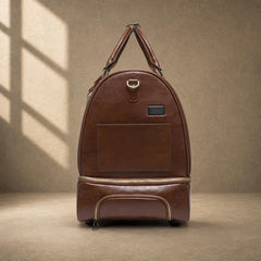 The Voyager Brown Rolling Duffle Bag