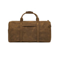 Front product view of The Field Brown Travel Duffle