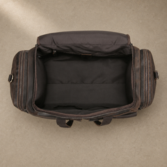 Leather Garment Weekender Duffle Bag