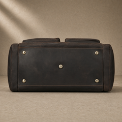 Leather Garment Weekender Duffle Bag