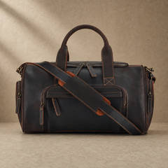 Crazy Horse Leather Weekender Duffle