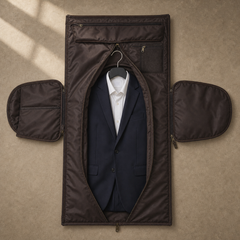 Leather Garment Weekender Duffle Bag