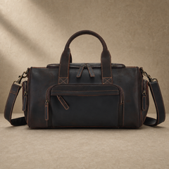 Crazy Horse Leather Weekender Duffle