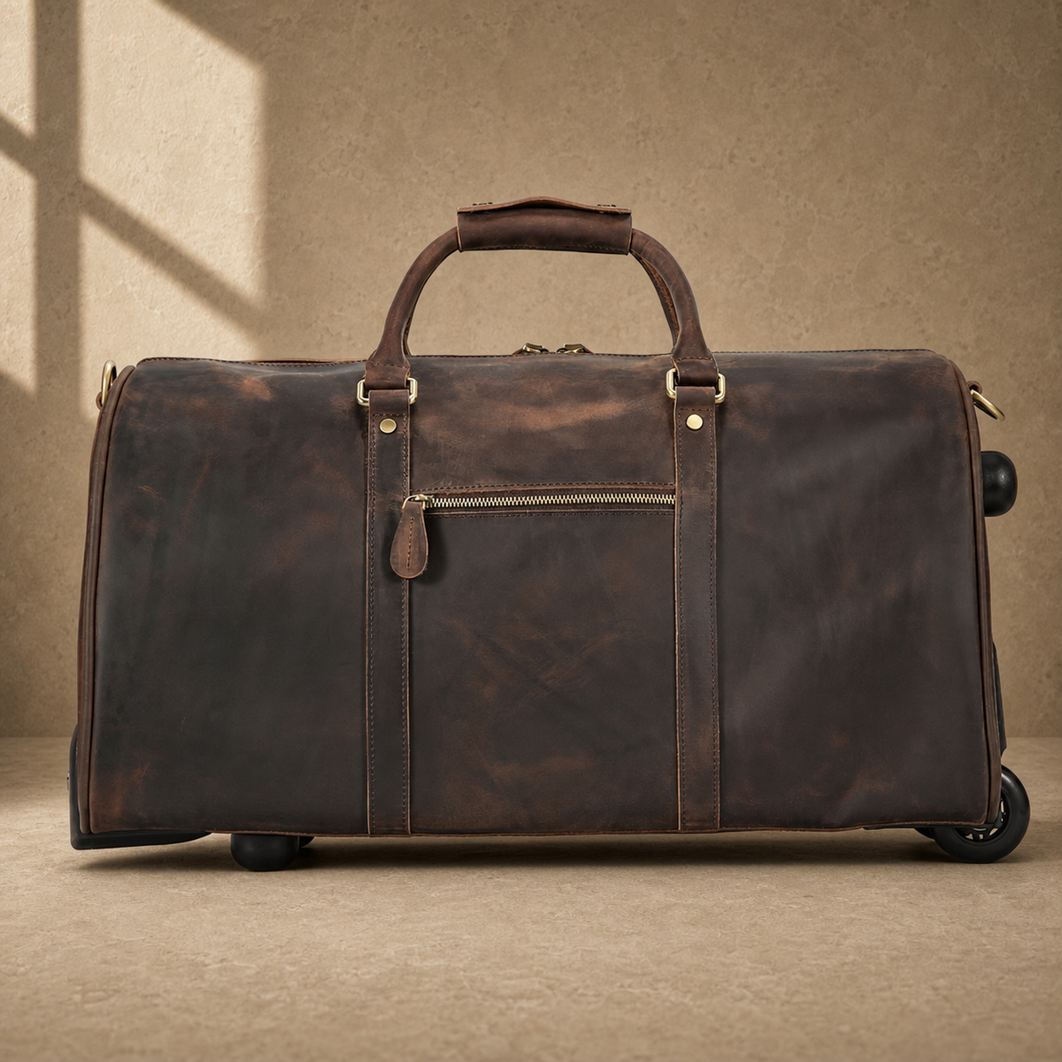 Coffee Crazy Horse Rolling Weekender