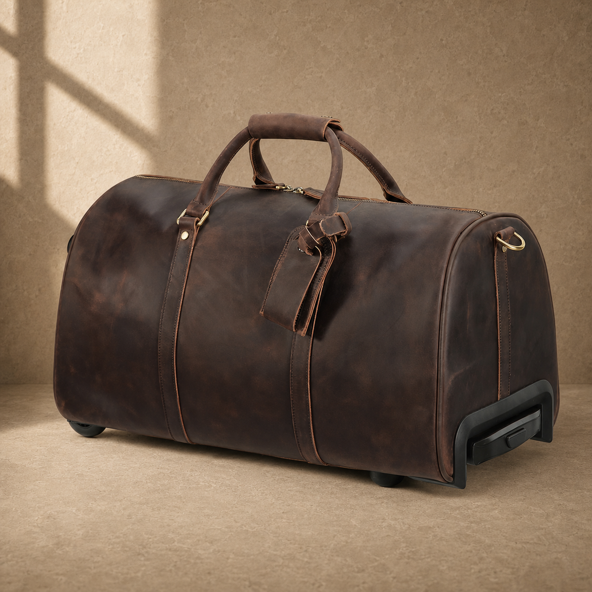 Coffee Crazy Horse Rolling Weekender