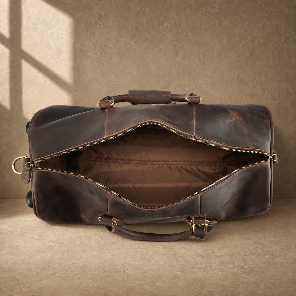 Coffee Crazy Horse Rolling Weekender