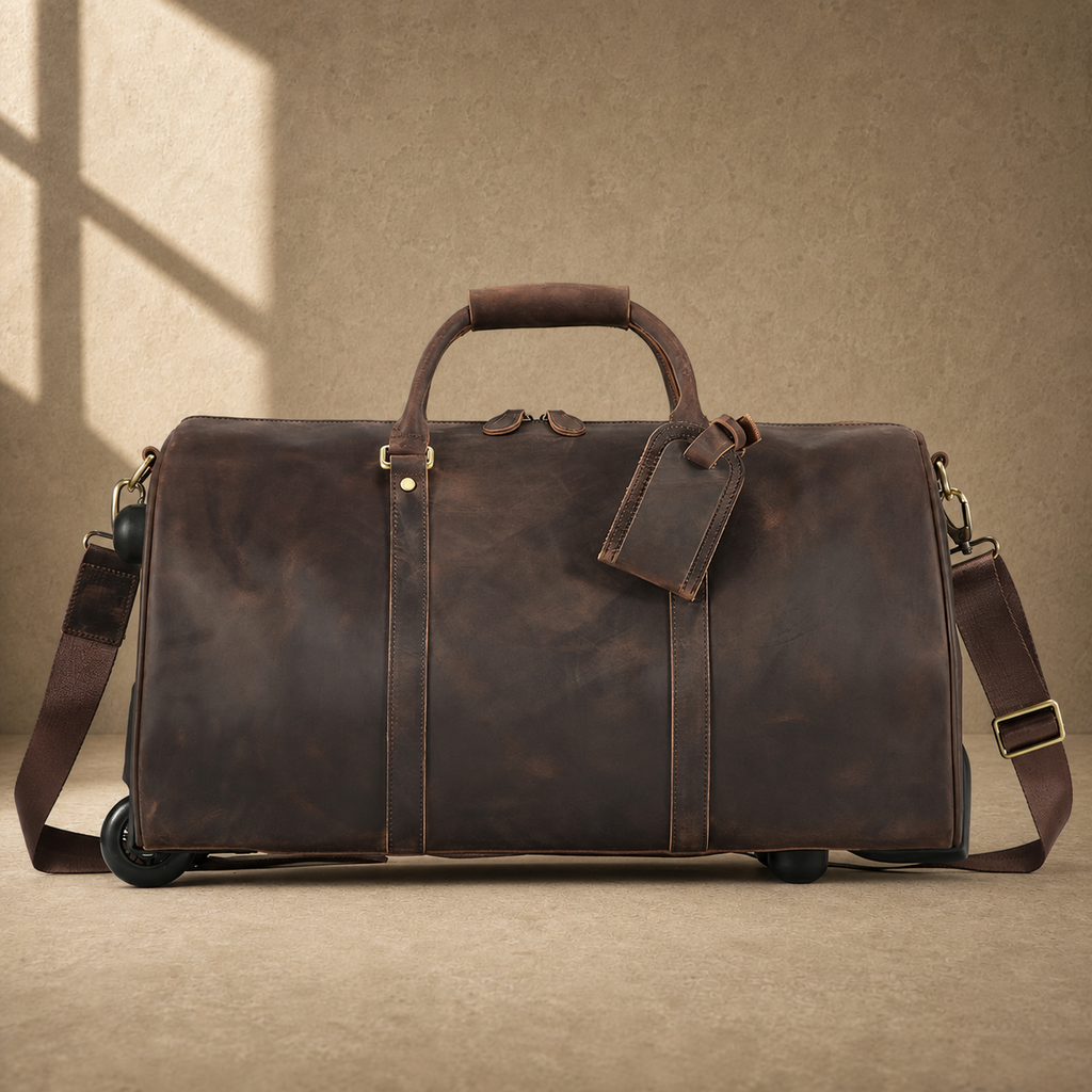 Coffee Crazy Horse Rolling Weekender