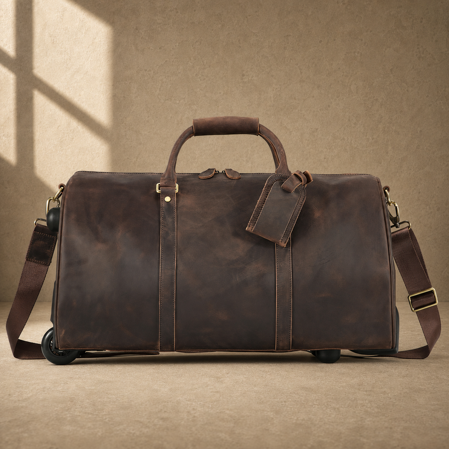 Coffee Crazy Horse Rolling Weekender